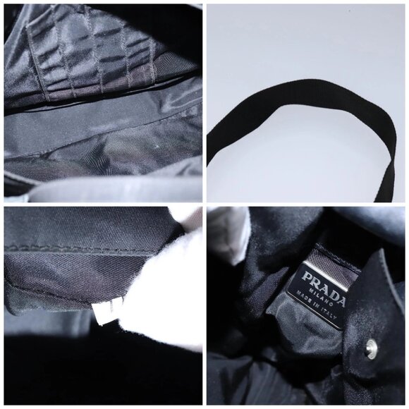PRADA Hand Bag Nylon 2way Black Auth - Picture 14 of 15